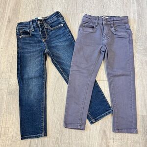 Set of 2 skinny jeans - 4T (Vertbaudet and Old Navy)